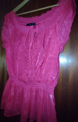 Blusa rosa talla única