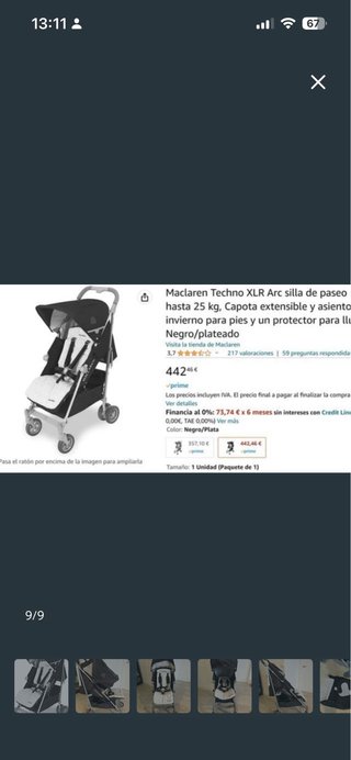 Carrito Maclaren Techno XLR