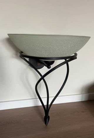 Lampadario tiffany vetro e metallo