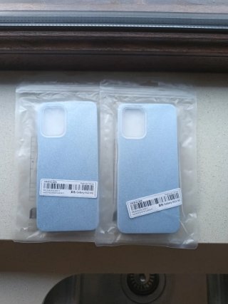 Funda Galaxy A22 4G Azul Glitter