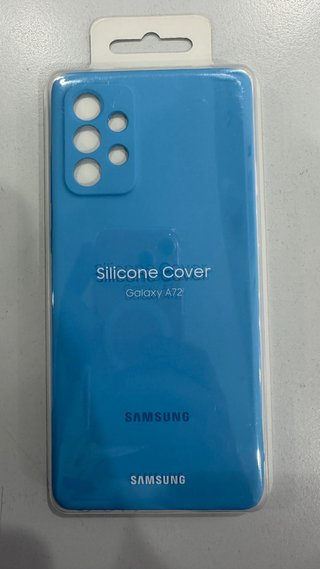 Funda Silicona Samsung Galaxy A72 Azul