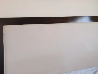 Cabecero Cama 150cm Madera y Tapizado Beige
