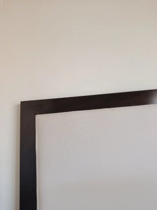 Cabecero Cama 150cm Madera y Tapizado Beige