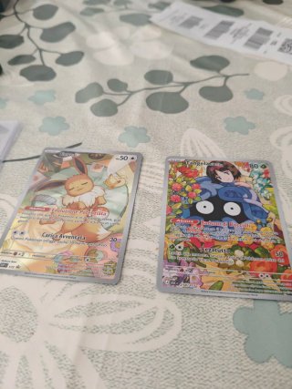 Carte Pokémon promo Eevee e Tangela di Erika Asces