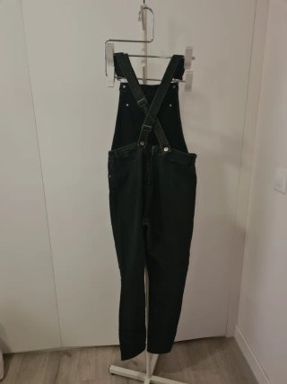 Peto vaquero pitillo H&M negro 38