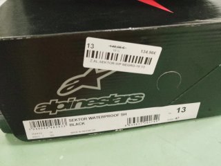 Botas Alpinestars moto Talla 47 Negras