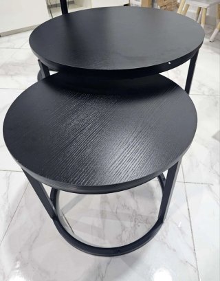 Set di 2 tavolini rotondi