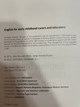 CFGS Educación Infantil Libro Inglés