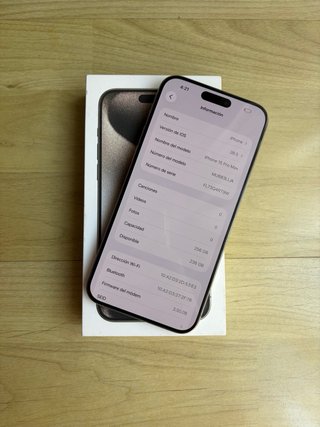 Iphone 15 pro max 256gb Titanio Natural