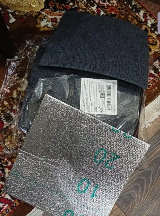 Alfombra Negra 30x30cm Lucky Autoadhesivos (22uds.