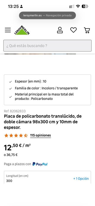 9 Placas Policarbonato Onduclair PCM