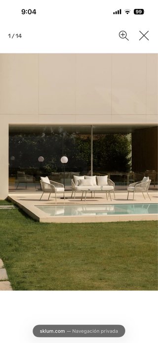 Conjunto Jardín Terraza SKLUM Beige/Gris