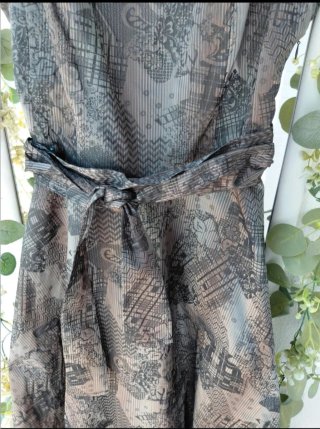 Vestido evasé con estampado