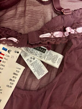 Camisón lencería morado