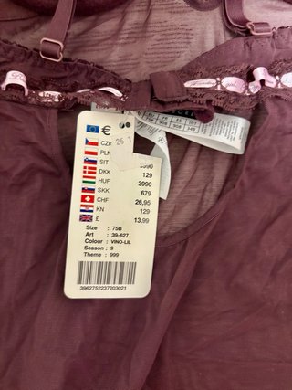 Camisón lencería morado
