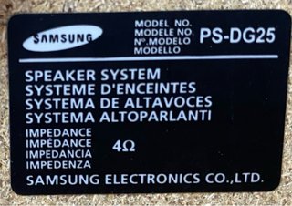 Altavoces Samsung PS-DG25 Negros