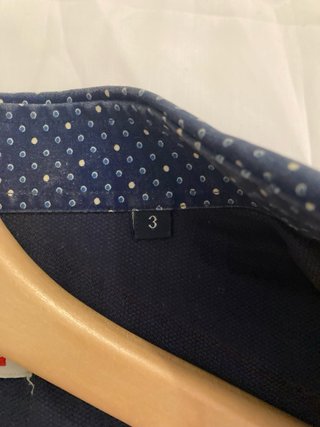 Camisa Passaport azul con puntos blancos