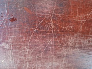 Baúl decorativo madera y metal.