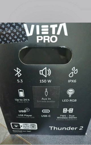 Altavoz Bluetooth Vieta Thunder2
