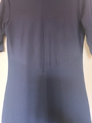 Vestido azul marino manga corta