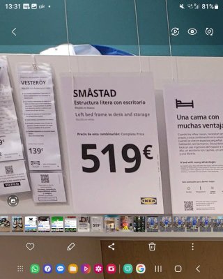 Litera IKEA con escritorio y armario