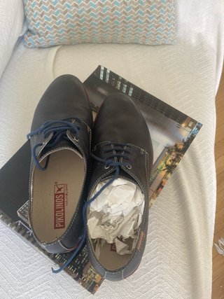 Zapatos Pikolinos Hombre Azul Marrón