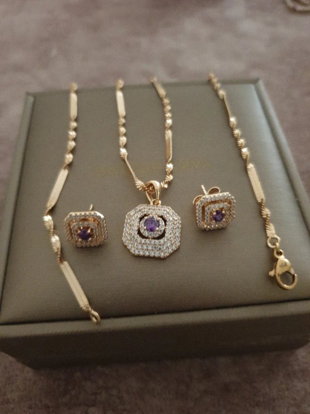Conjunto Joyería Chapado Oro 18k Envío Gratis