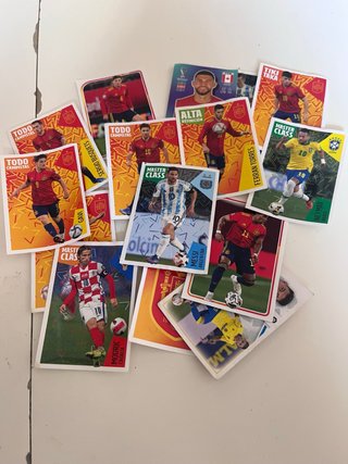 Lote cromos fútbol: Messi, Modric, Neymar...