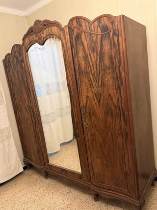 Conjunto Armario y 2 Mesitas de Noche Madera