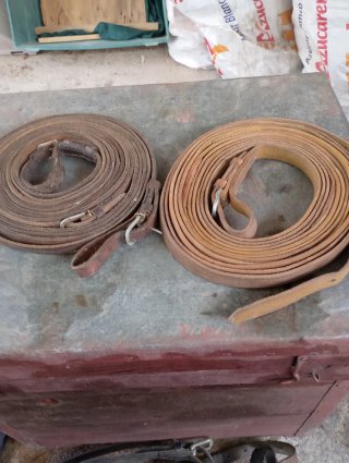 2 Ramales de cuero para carro