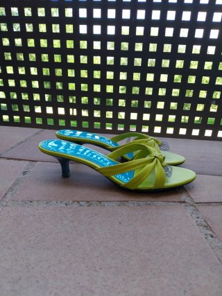 Sandalias de piel tacón 2cm