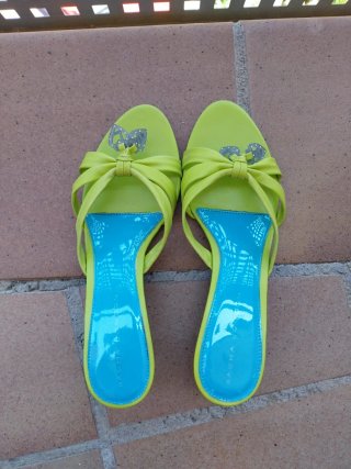 Sandalias de piel tacón 2cm