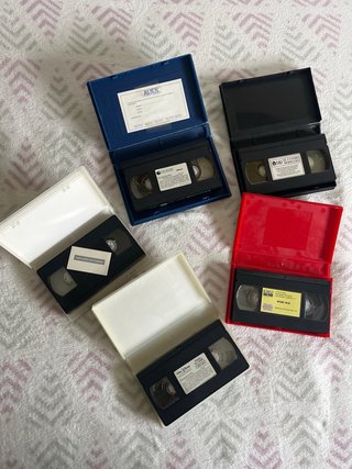 Lote 5 Películas VHS (Señales, Mohicano, Lobos, Pi
