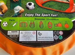 Portería de fútbol portátil plegable niño juguete