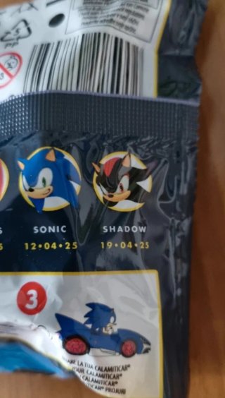 Modellino auto della serie Sonic the hedgehog.