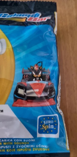 Modellino auto della serie Sonic the hedgehog.