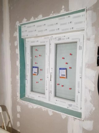 Montaje de ventana tipo