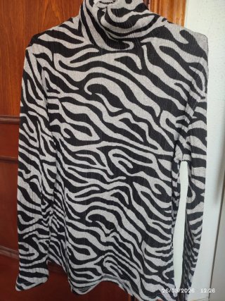 Jersey fino invierno mujer cebra