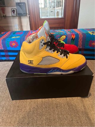 Jordan 45 Rojo Amarillo Poco Uso por sneaker Head