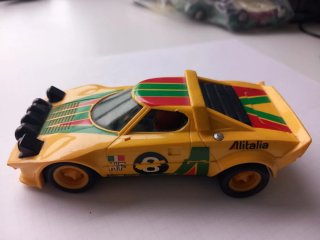 Coche Scalextric Lancia Stratos HF Amarillo