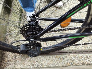 Bicicleta Infantil Negra y Verde DTB 240 Speed