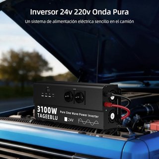Inversor 3100W 24v 220v Onda Pura Transformador