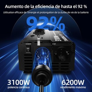 Inversor 3100W 24v 220v Onda Pura Transformador