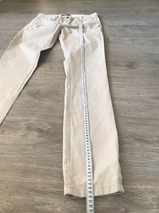 Pantalones Chinos Zara Beige Talla S