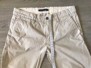 Pantalones Chinos Zara Beige Talla S
