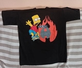 Camiseta Bart Simpson XL - Patinador