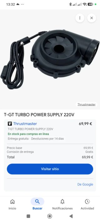 Thrustmaster T-GT Turbo Power Supply 220V
