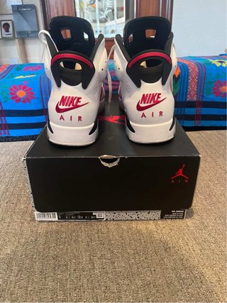 Jordan 6 Carmine Rojo Blanco
