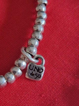 Pulsera Uno de 50 Plata Herradura y Cristal