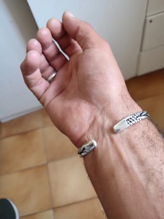 Pulsera Plata 925 y Piedra Natural